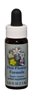 Flower Essence Services Five-Flower Formula 0.25 oz Liquid