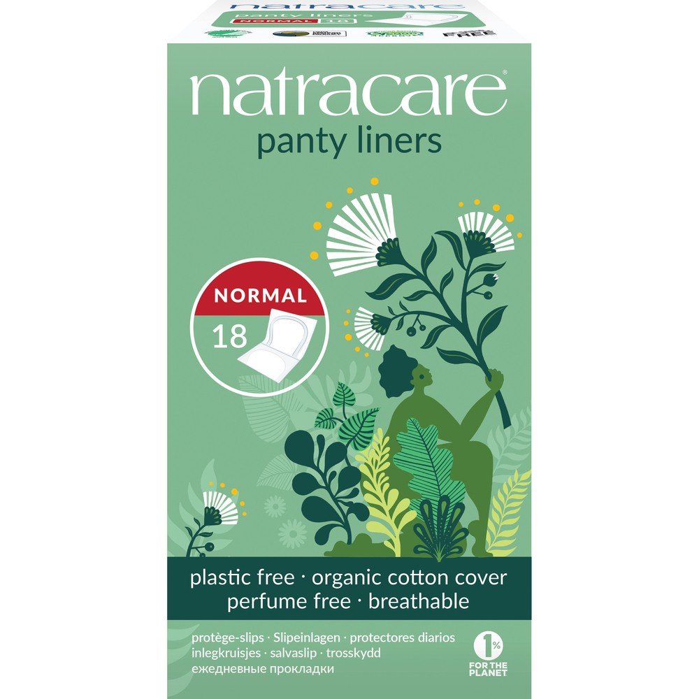 Natracare Organic &amp; Natural Panty Liners,Normal 18 Liners Box