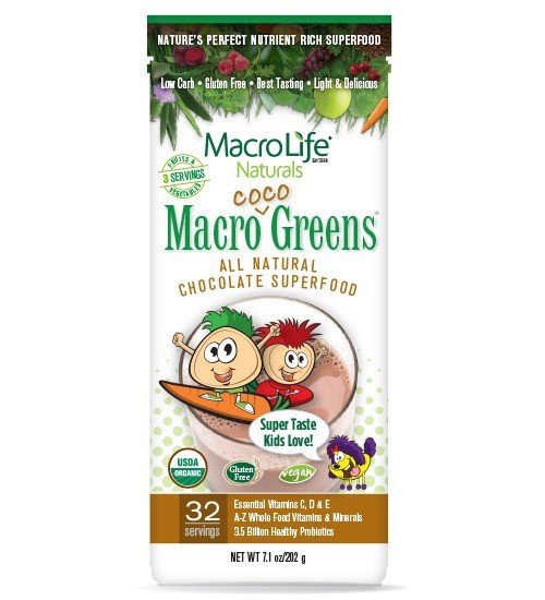 Macrolife Naturals Jr. Coco Greens 32 Day 7.1 oz Powder