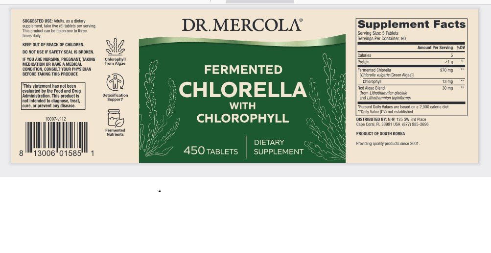 Dr. Mercola Fermented Chlorella 450 Tablet