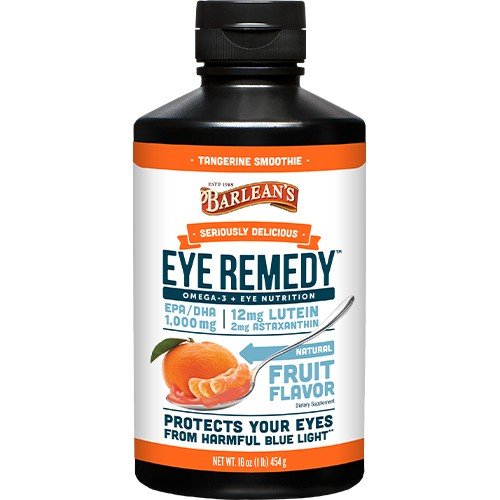 Barlean&#39;s Eye Remedy Tangerine Smoothie Swirl 16 oz Liquid