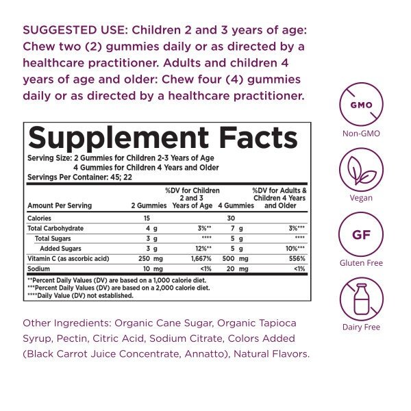 Solgar U-Cubes Vitamin C Gummies 90 Gummy