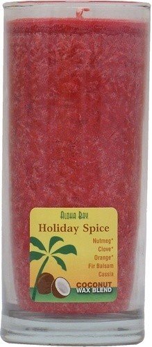 Aloha Bay Coconut Wax Essential Oil Candle Holiday Spice 11 oz Glass Jar