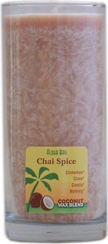 Aloha Bay Coconut Wax Essential Oil Chai Spice 11 oz Glass Jar