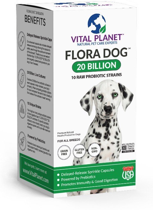 Vital Planet Flora Dog Daily Care 20 Billion 30 VegCap