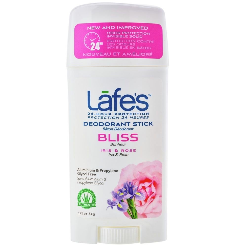 Lafe&#39;s Natural Bodycare Lafe&#39;s Natural Twist Deodorant Bliss Iris &amp; Rose 2.5 oz Stick