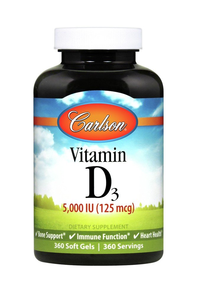 Carlson Laboratories Vitamin D 5000 IU 360 Softgel