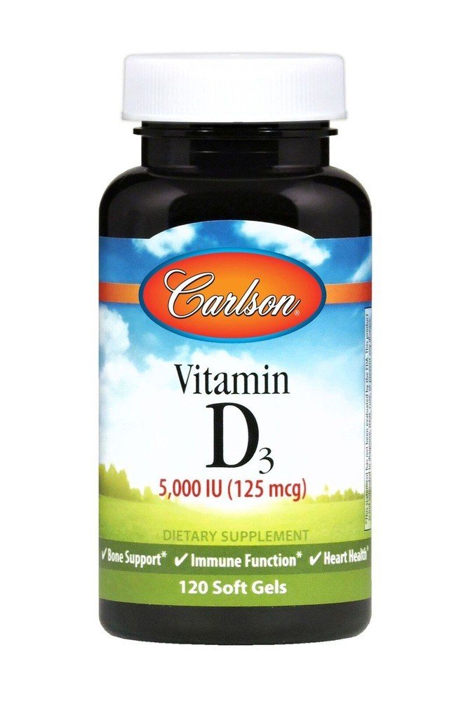 Carlson Laboratories Vitamin D 5000 IU 120 Softgel