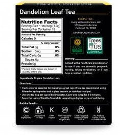 Buddha Teas Dandelion Leaf Tea 18 Bags Box