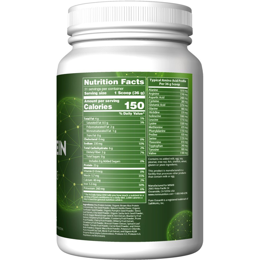 MRM (Metabolic Response Modifiers) Veggie Protein Vanilla 2.5 lbs Powder