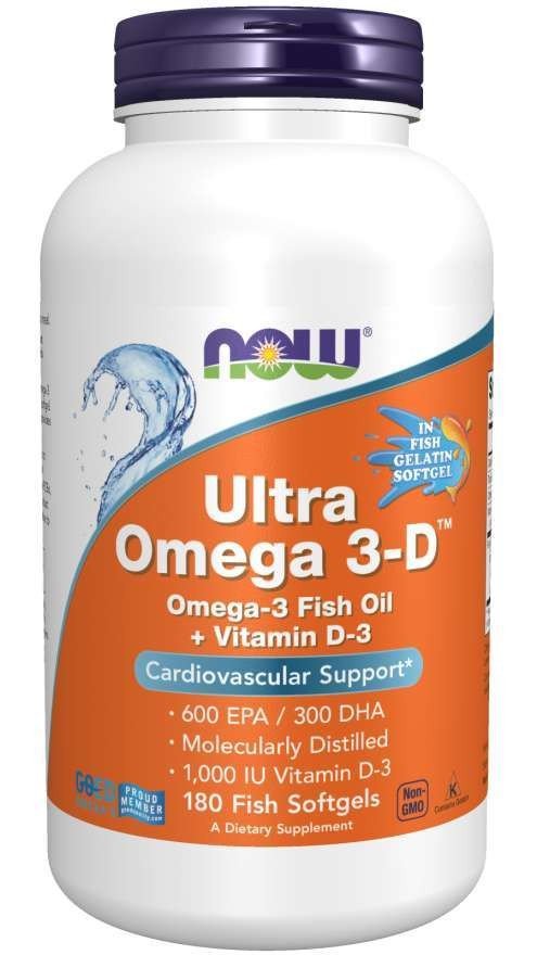 Now Foods Ultra Omega 3-D 180 Softgel