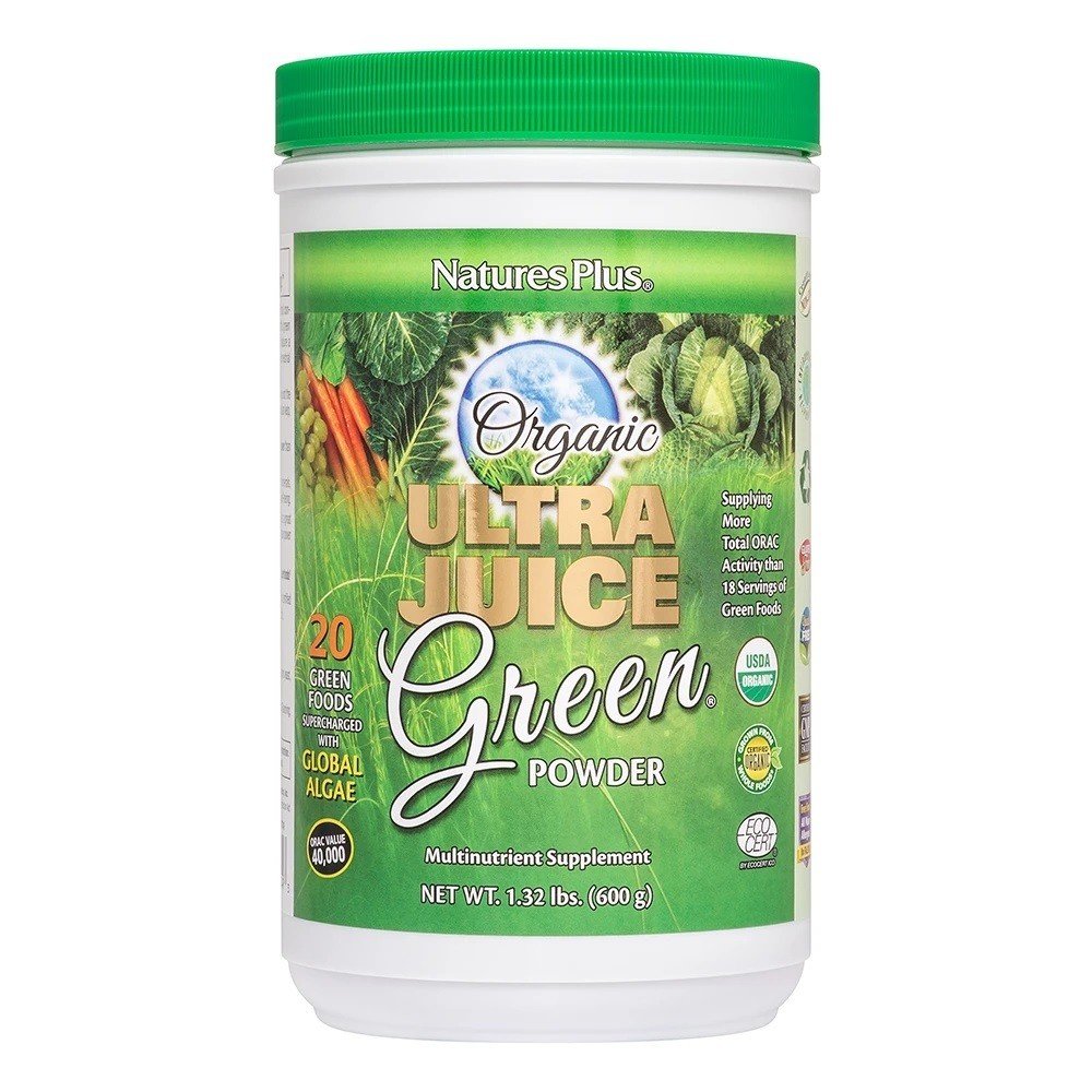 Nature's Plus Ultra Juice Green Drink Organic 60 Day 1.32 lb Powder