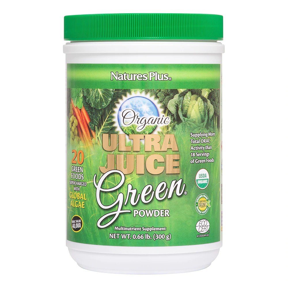 Nature's Plus Ultra Juice Green Drink Organic 30 Day .66 lb Powder