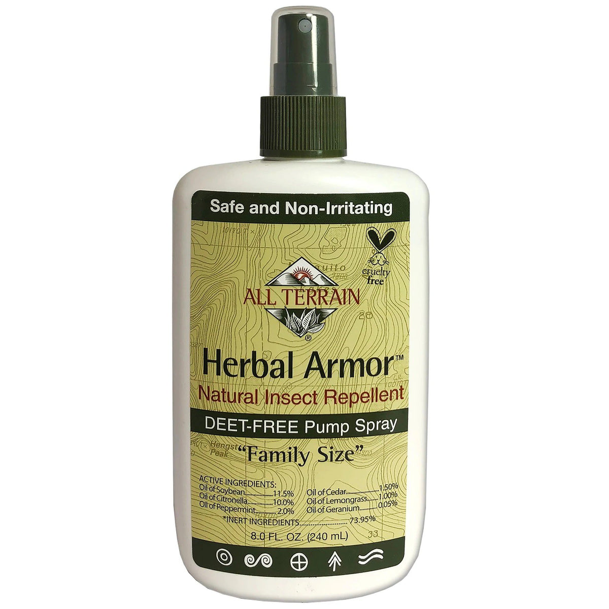 All Terrain Herbal Armor Insect Repellent Spray, Value Size 8 oz Liquid