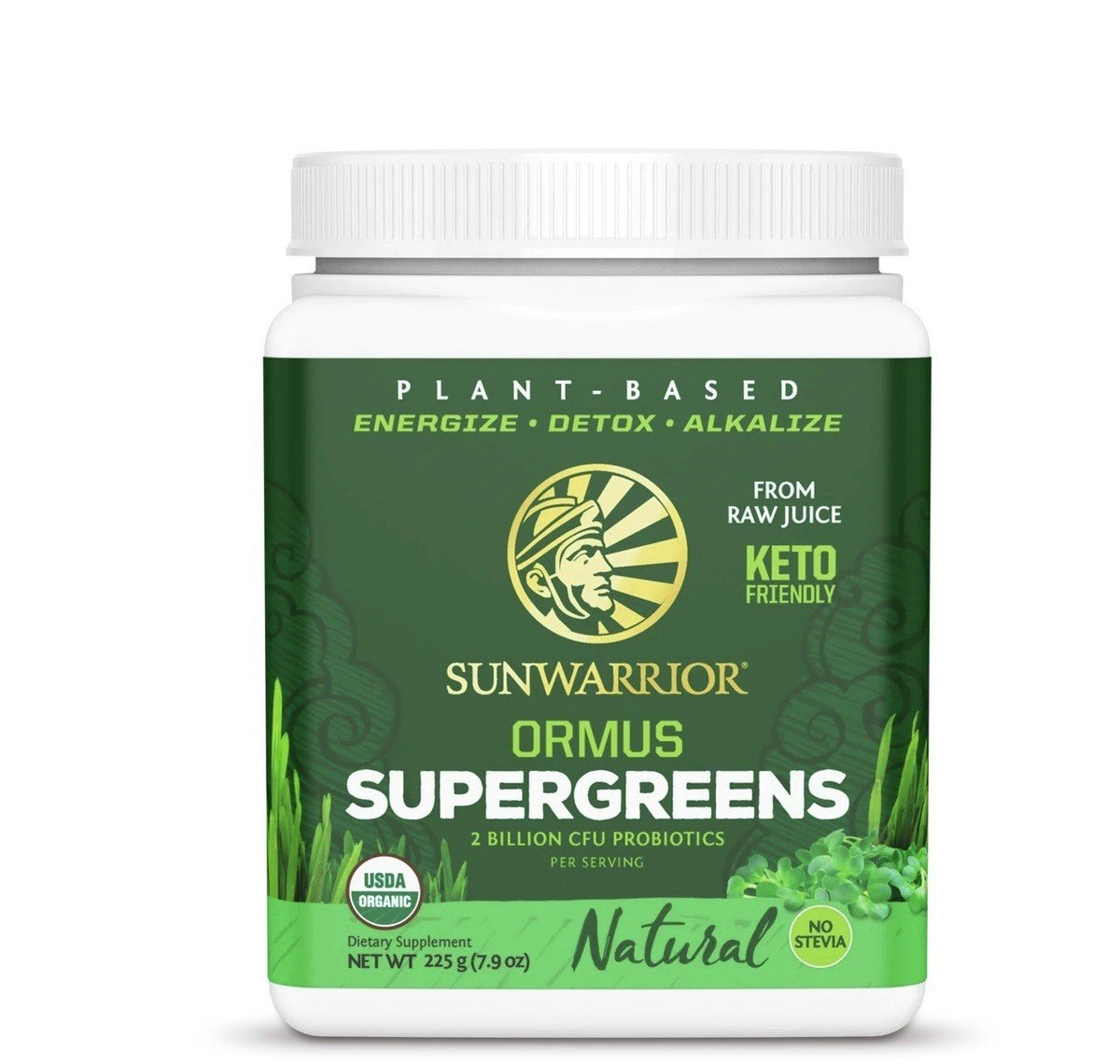 Sunwarrior Ormus Super Greens Natural 225 g (7.9 oz) Powder