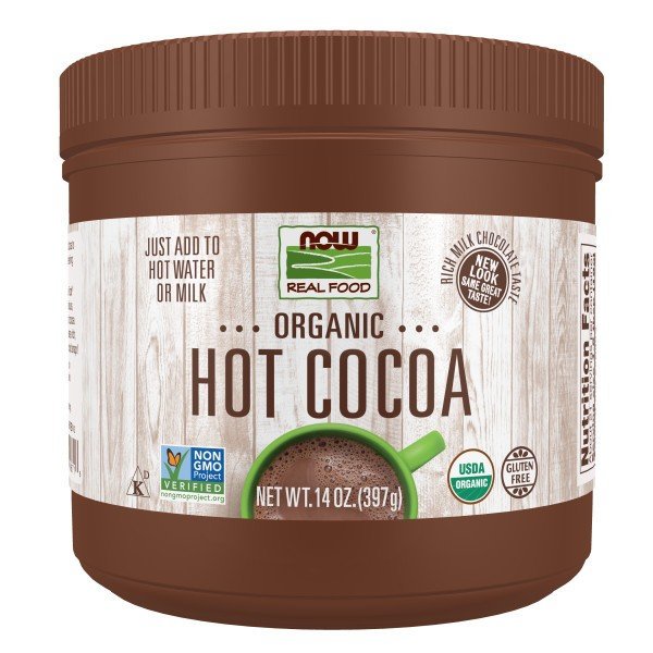 Now Foods Cocoa Lovers Organic Hot Cocoa 14 fl oz Powder