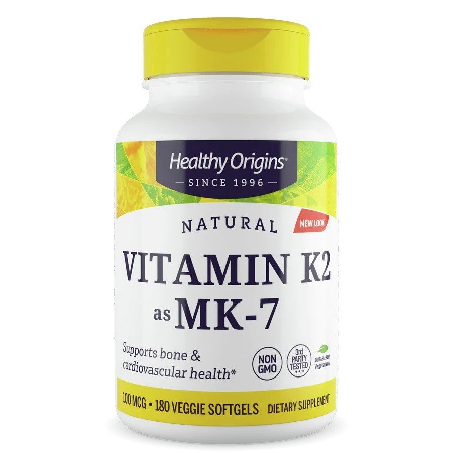 Healthy Origins Vitamin K2 as MK-7 100mcg 180 VegCap