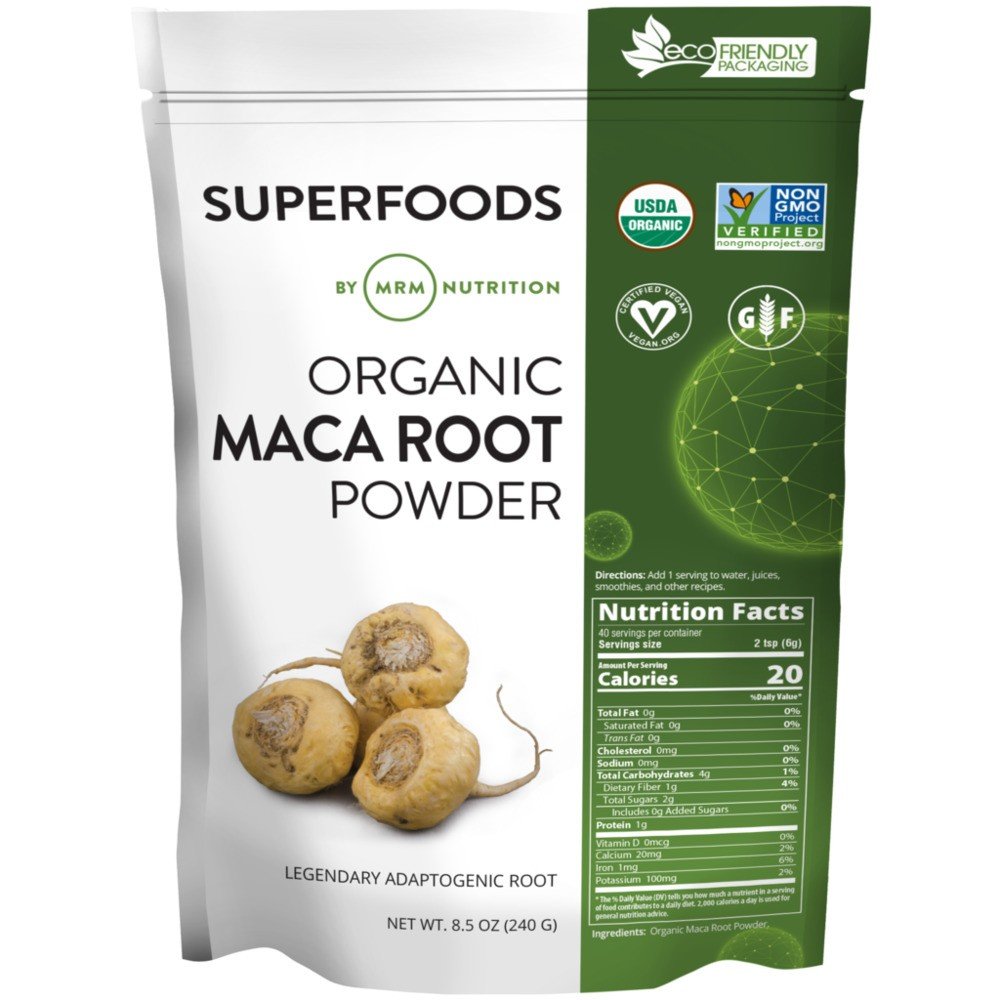 MRM (Metabolic Response Modifiers) Super Foods - Raw Organic Maca Root 8.5 oz Powder