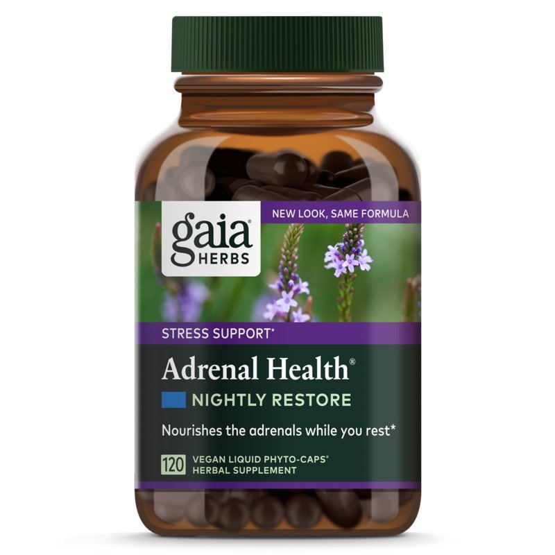 Gaia Herbs Adrenal Health Nightly Restore 60 VegCap