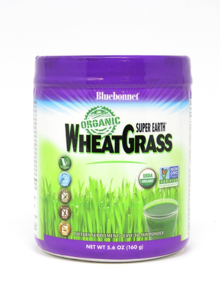 Bluebonnet Super Earth Organic Wheatgrass 5.6 oz Powder