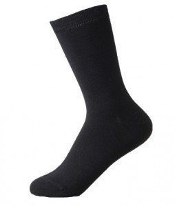 Boody Organic Bamboo Ladies Everyday Sock Black 1 Pair (3-9) Pack