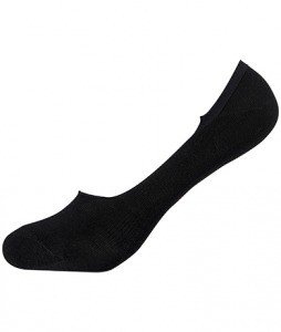 Boody Organic Bamboo Ladies Hidden Socks Black 1 Pair (3-9) Pack