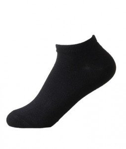 Boody Organic Bamboo Ladies Sneaker Socks Black 1 Pair (3-9) Pack