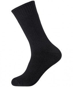 Boody Organic Bamboo Men's Work Boot Sock Black 1 Pair (6-11) Pack