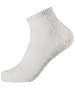 Boody Organic Bamboo Men's Sport Ankle Socks White 1 Pair (6-11) Pack