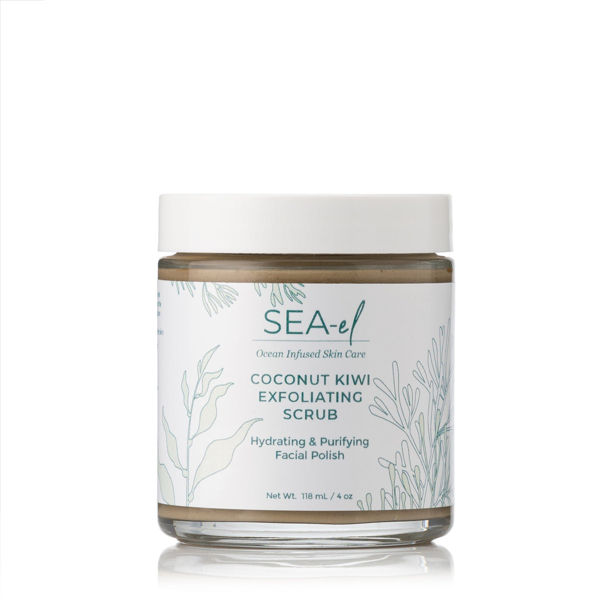 Sea El Coconut Kiwi Face Scrub 4 oz Liquid