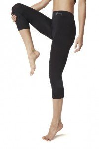 Boody Organic Bamboo 3/4 Legging Black Large 1 Pack