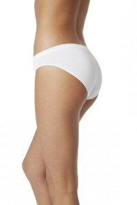 Boody Organic Bamboo Classic Bikini White Small Pack