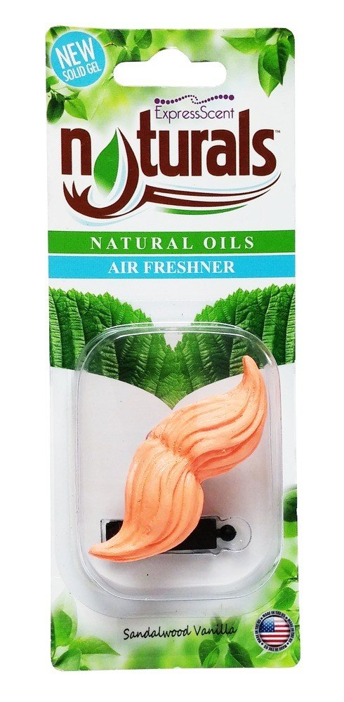 Naturals Air Freshners Orange Mustache Sandalwood & Vanilla 1 Pack