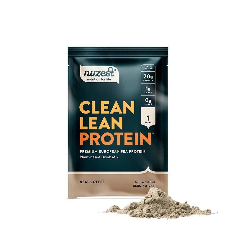 NuZest Clean Lean Protein Real Coffee 10 (20g) packets Box