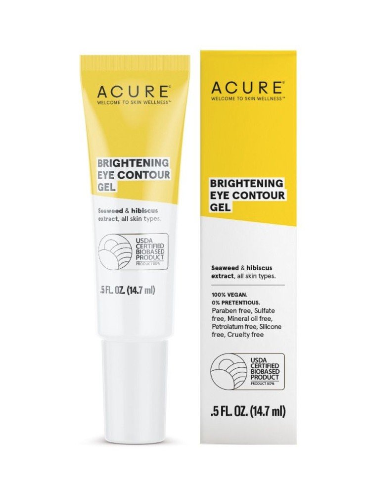 Acure Brightening Eye Contour Gel 0.5 oz Gel