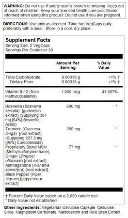 LifeTime Boswellia Turmeric Complex 60 VegCap