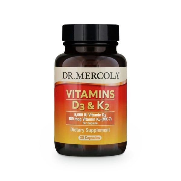 Dr. Mercola Vitamins D and K2 30 Capsule