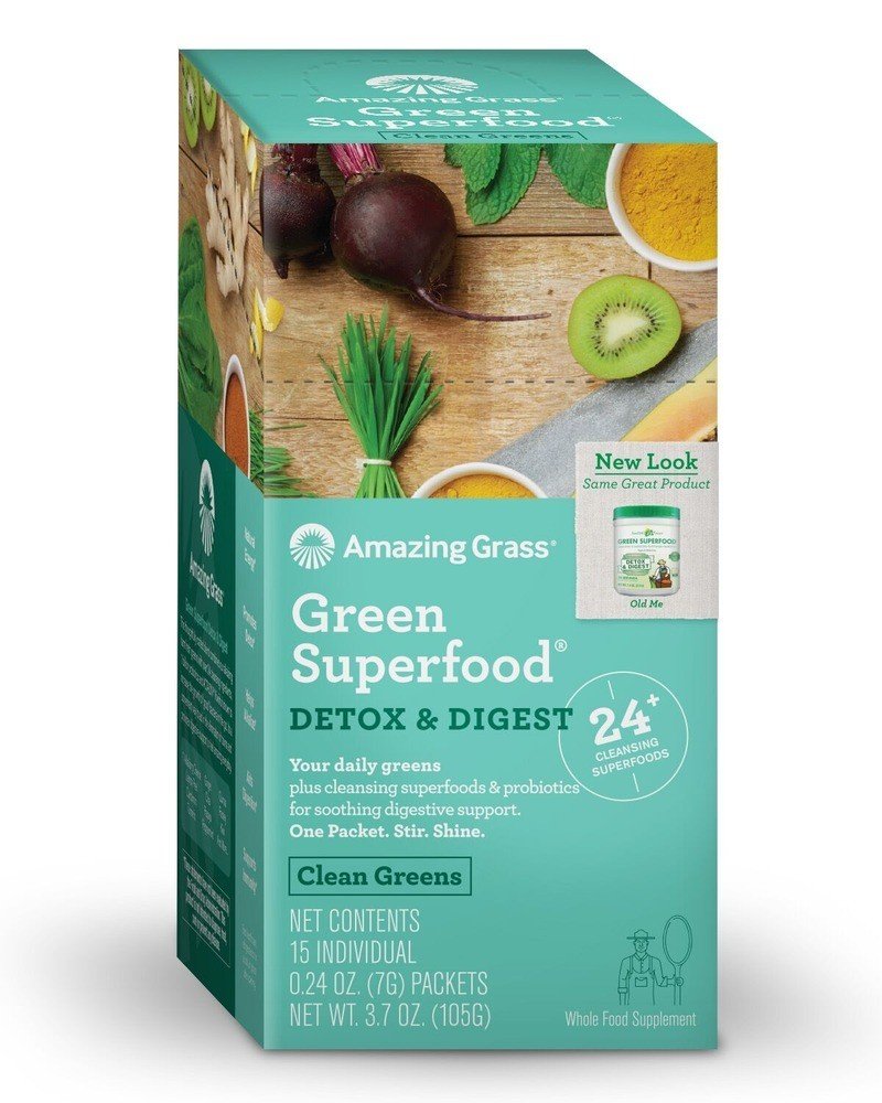 Amazing Grass Detox & Digest GSF 15 packets Box