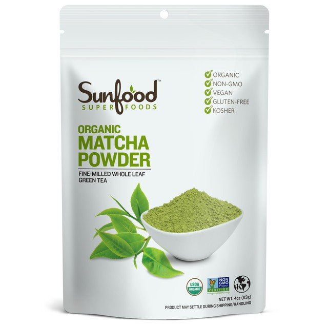 Sunfood Matcha Green Tea Powder 4 oz Powder