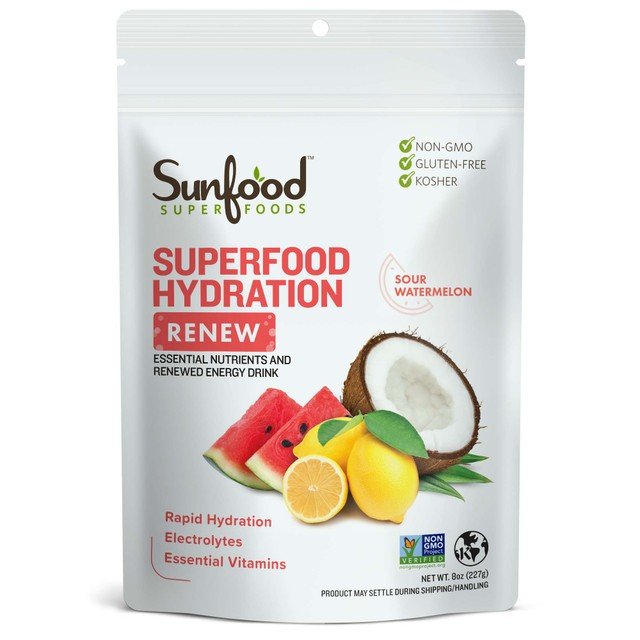 Sunfood Superfood Hydration, Renew 8 oz Powder