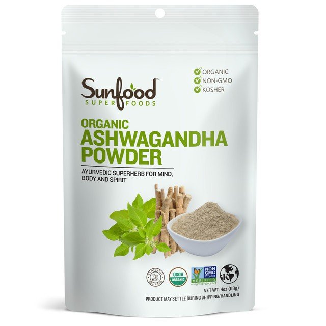 Sunfood Ashwagandha Powder 4 oz Powder