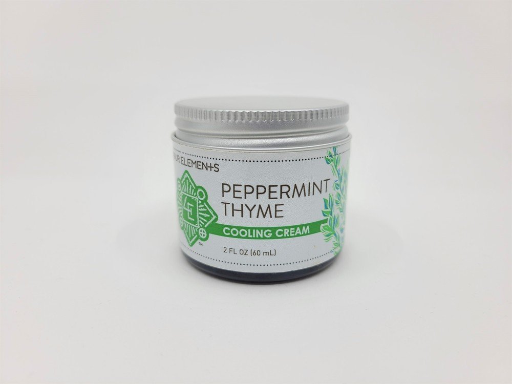 Four Elements Organic Herbals Peppermint Thyme Cooling Cream 2 oz Cream
