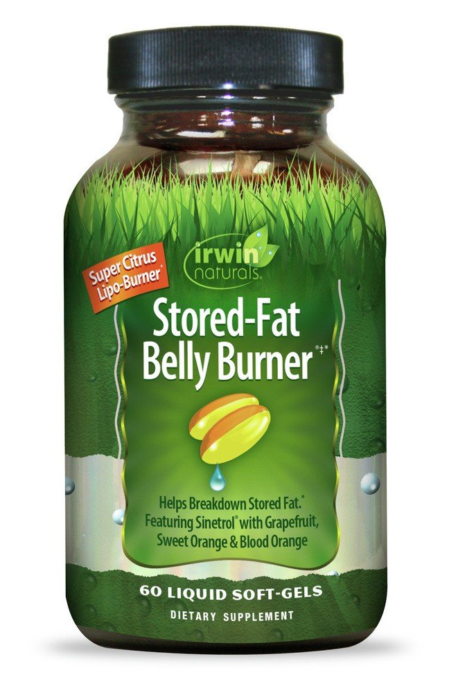 Stored-Fat Belly Burner | Irwin Naturals | Sinetrol | Grapefruit | Sweet Orange | Blood Orange | Break Down Stored Fat | Dietary Supplement | 60 Softgels | VitaminLife