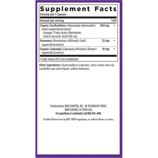 New Chapter Omega-7 Sea Buckthorn Blend 60 Liquid VegCaps