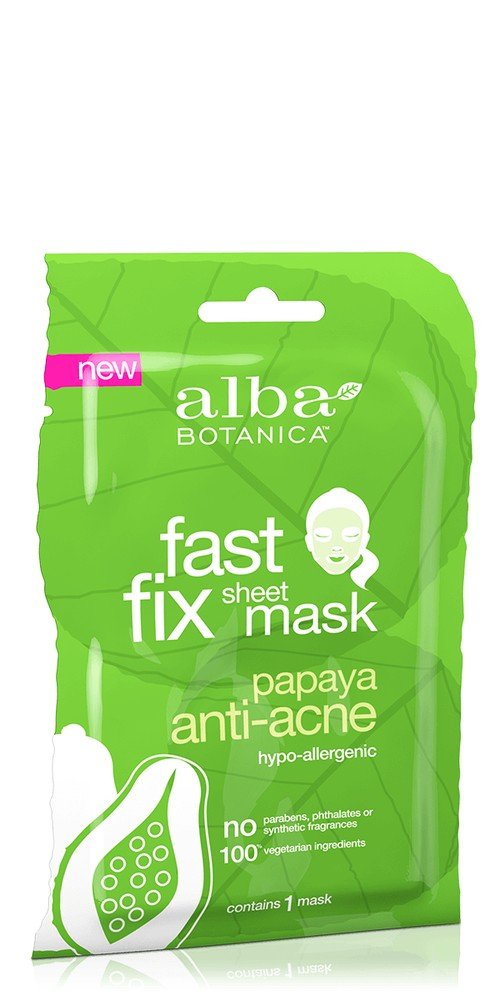 Alba Botanica Fast Fix Papaya Anti-Acne Sheet Mask 1 Packet