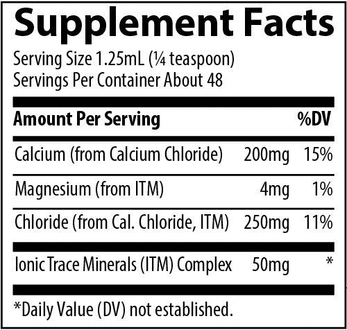 Trace Minerals Liquid Ionic Calcium - 200mg 2 fl oz Liquid