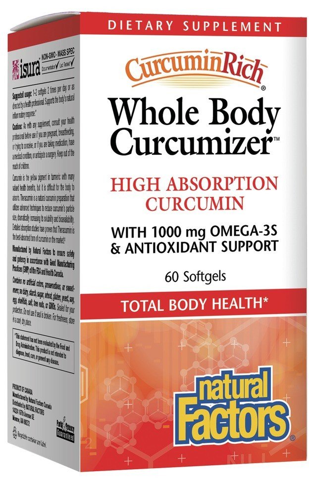 Natural Factors CurcuminRich Whole Body Curcumizer 60 Softgel