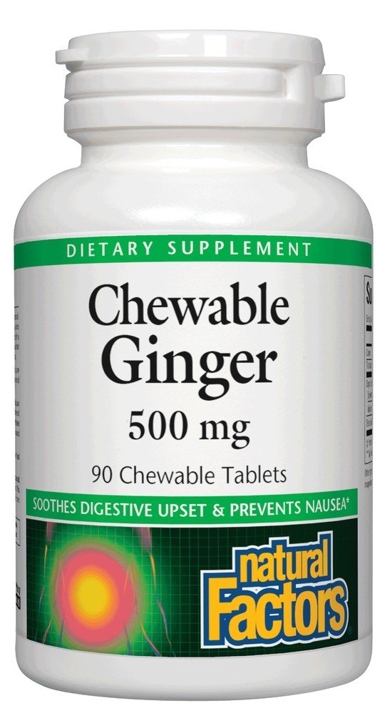 Natural Factors Chewable Ginger 90 Tablet