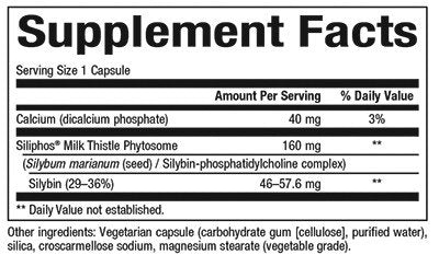 Natural Factors Premium Milk Thistle Siliphos Phytosome 60 VegCap