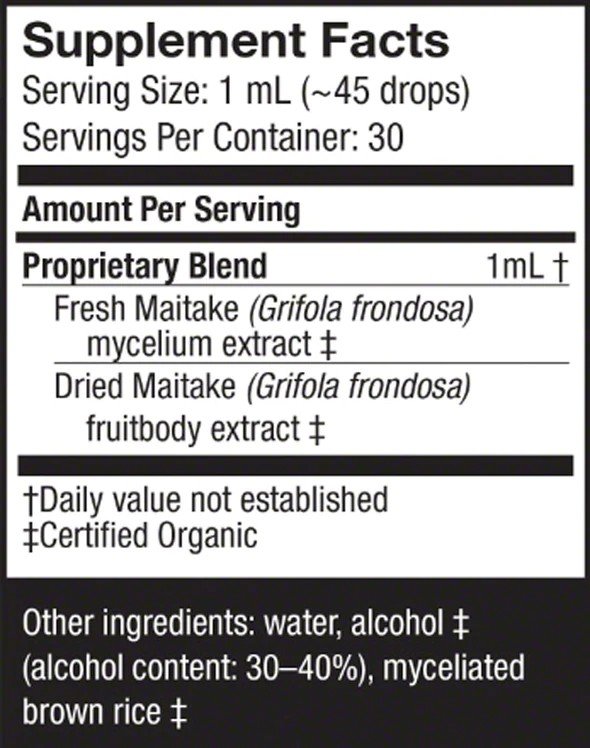 Fungi Perfecti/Host Defense Maitake Extract 1 fl oz Liquid